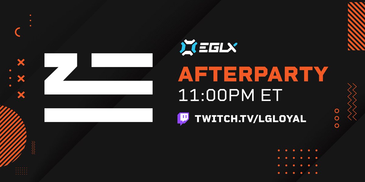 Don't miss the #EGLX Afterparty with <a href="/ZHUmusic/">ZHU®</a> tonight at 11:00PM 🙌

TWITCH.TV/LGLOYAL