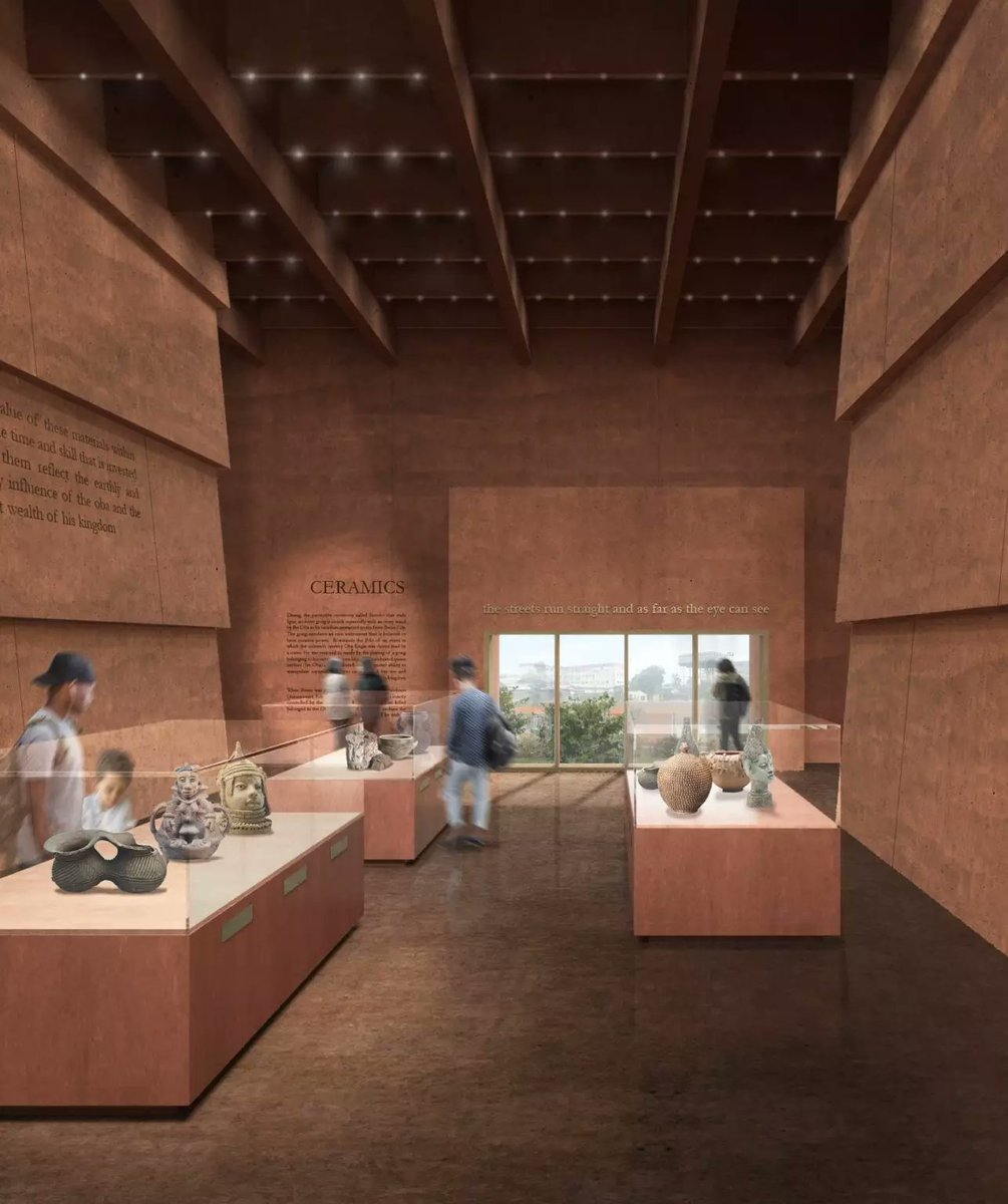 The design for the Ceramic Gallery. Image © Adjaye Associates..10/10.