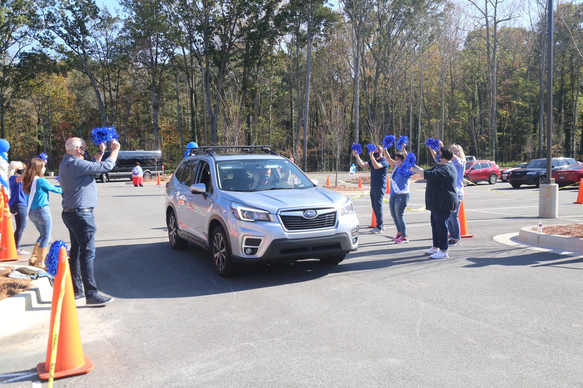 ACFB's tweet photo. This year’s Food-A-Thon looked a little different as a small group of @atlaptasn folks celebrated a drive through of caring as participants dropped off donations. Thank you to all those who participated! https://t.co/WXTyMbc6yy