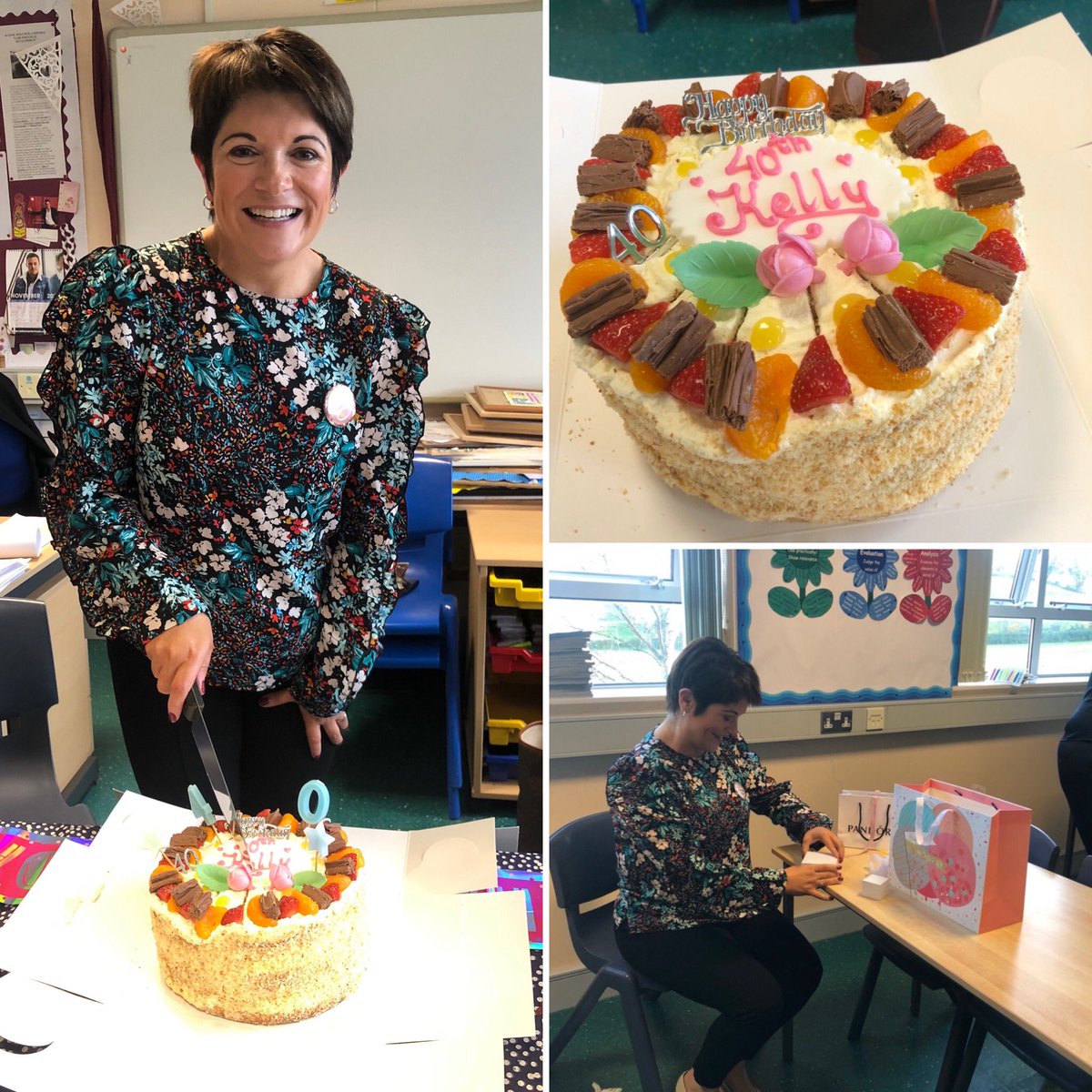 StPauls_English's tweet photo. A ‘big’ happy birthday to our Head of Department Mrs McCormick. Hope you have a lovely day #40andfab 🥳🎁🎂 https://t.co/u9FKtiLGw3