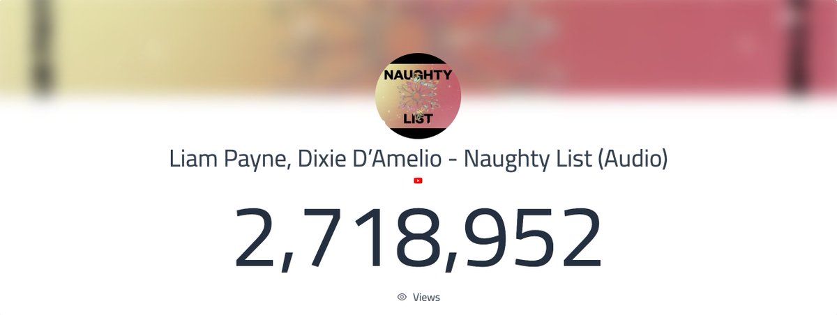 OT5PromoTeam's tweet photo. 🐻 | the audio video of 'naughty list' by liam payne and dixie d'amelio has reached 2.7M likes since its release two weeks ago! https://t.co/YAffs0Hgrn