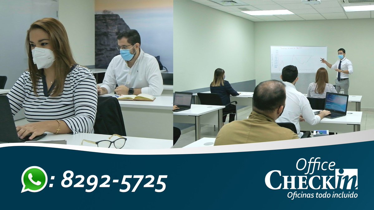 CheckinOffice's tweet photo. En Check in Office puedes seguir tus actividades 😄profesionales en nuestro Salón de eventos y conferencias, con la seguridad sanitaria y distanciamiento adecuado 😃
¡Haz tu reserva! Llámanos al 2274-7780 https://t.co/wZpgtCN9UH