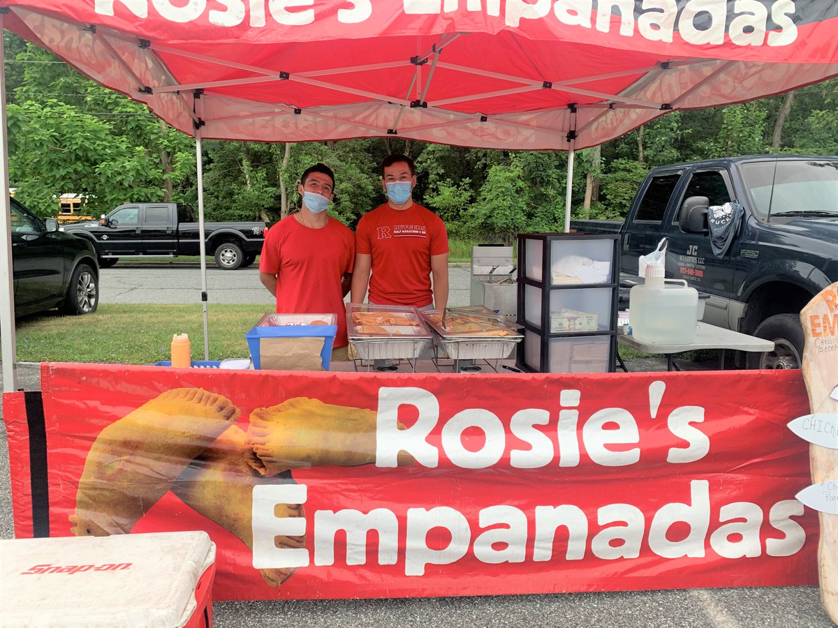 FoodshedNJ's tweet photo. Stop by and get some of Rosie's Empanadas! Blairstown Farmers' Market, 9:30 to 1, elementary school lot, 1 Sunset Hill Road. Market is open thru 11/21. https://t.co/sX4CQ4yDeK