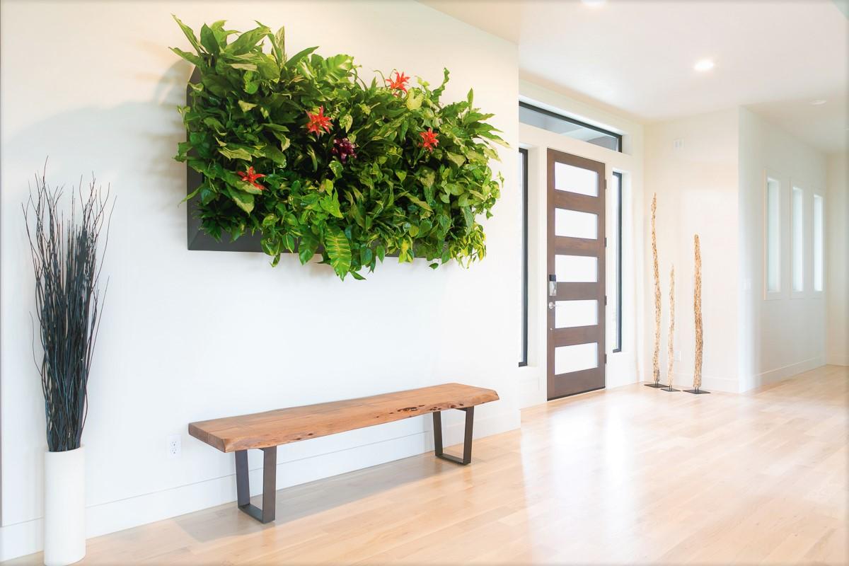 BiomeIdaho's tweet photo. FOLIAGE FRIDAY! Each week we highlight foliage friendly tips &amp; tricks:

What is an indoor living wall?

Rather than plant containers on the floor, shelves, or other horizontal surfaces, living walls comprise panels of plants growing vertically, either attached to a wall or a fre https://t.co/5hJwyzM60S