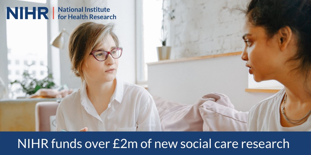 NIHR’s annual Research for Social Care call has funded over £2 million of new research into adult #SocialCare - from research into parenting support for young fathers in prison to finding better ways to identify people who have problems with gambling. nihr.ac.uk/news/nihrs-ann…