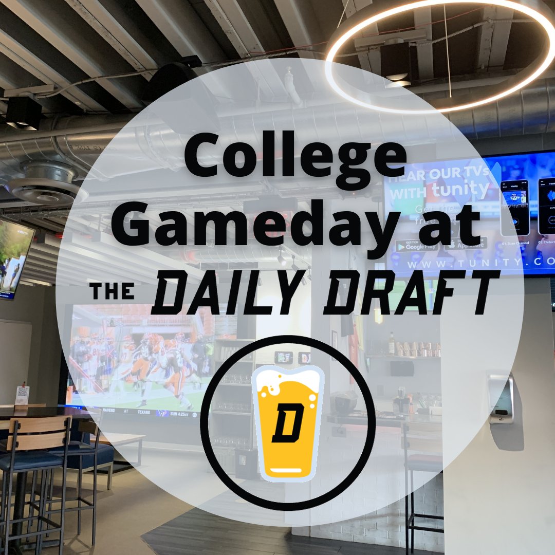 TheDailyDraft1's tweet photo. We've got your best tailgate spot in Woodstock, and tomorrow's gonna be another beautiful college football Saturday!

We'll have all your favorite games, so come on by and spend the day with football, food and fun! 

#thedailydraft #collegefootball #downtownwoodstock https://t.co/ZsPLPrs8zo