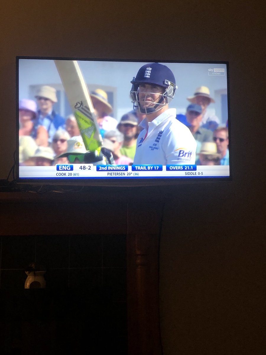 nickball91's tweet photo. The GOAT is back on our screens ๐๐ โฆ@KP24โฉ that lad can bat ๐ #ashes2013 https://t.co/yd1lIkUMq9