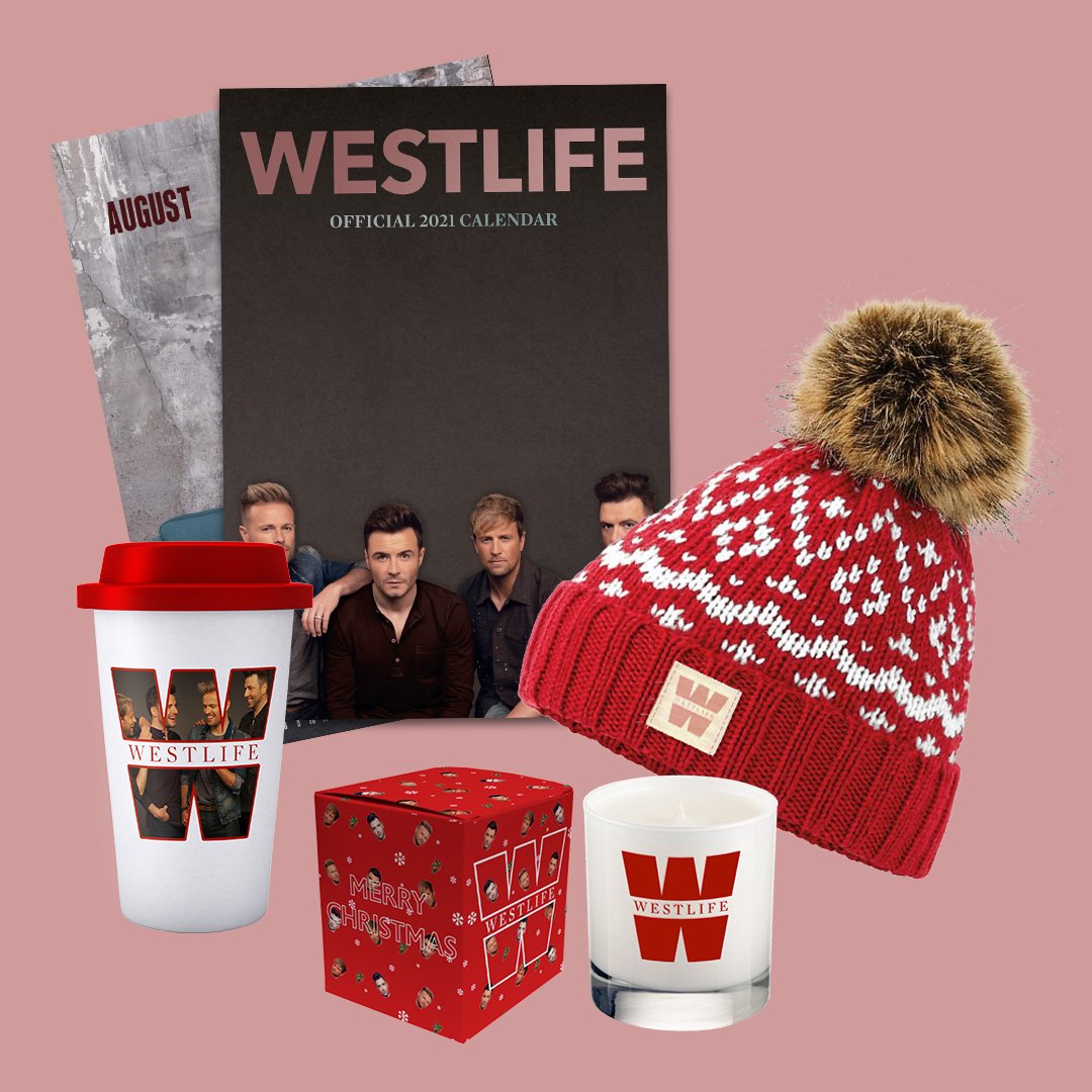 westlifemusic's tweet photo. Very excited to share with you our first ever Christmas range! 🎄❄️ Featuring our very own Christmas jumpers and plenty of festive fun for those stockings 🎁 Check out the full range on our store: https://t.co/xrZxi1seZW https://t.co/IcI15mgrnv
