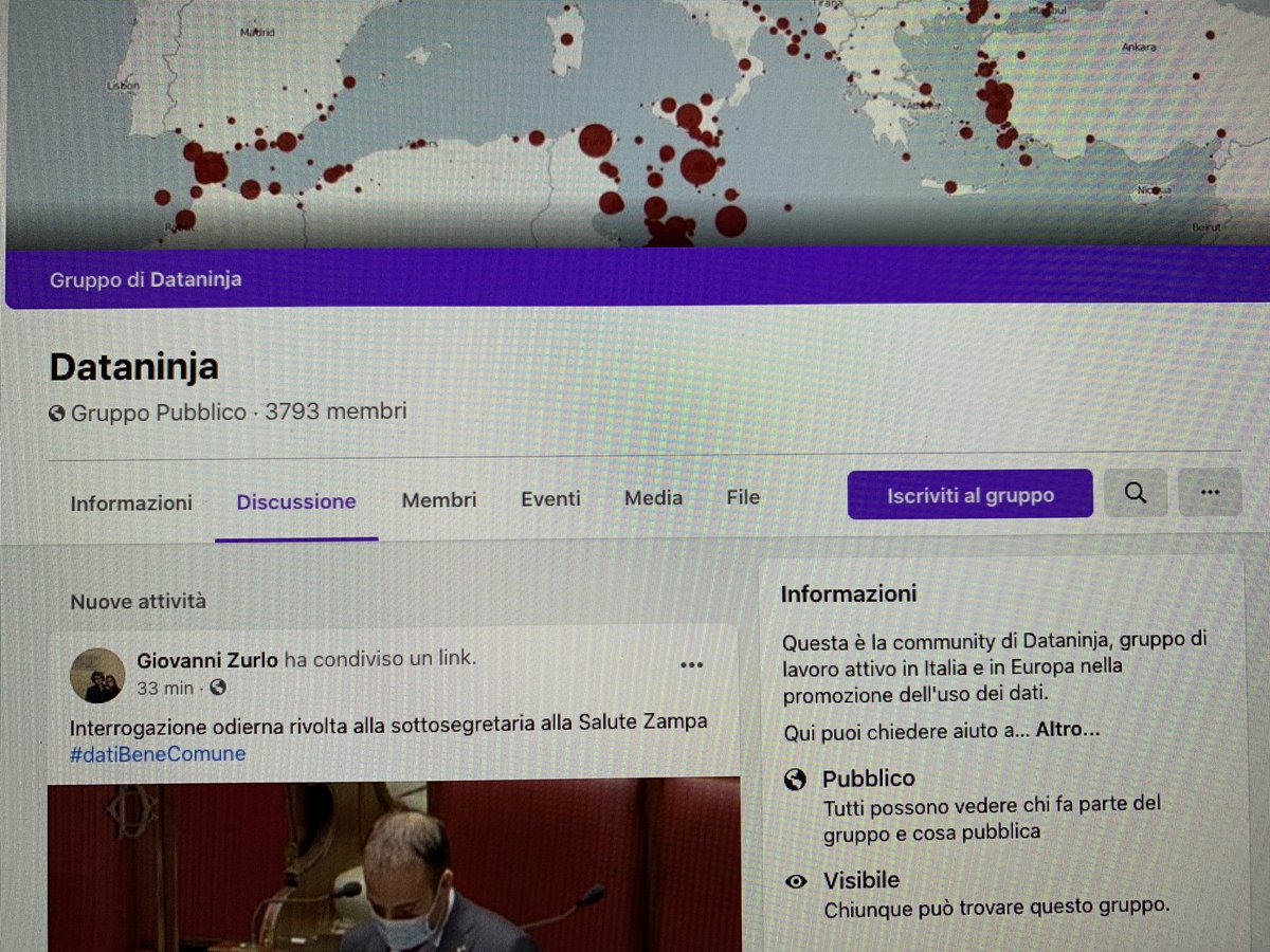 robybertolini's tweet photo. Dataninja, il gruppo Facebook che promuove l'uso dei dati. Ne parla @EasyInve A #glocal20 https://t.co/tu3He8te0x https://t.co/HZzmVK2WwF