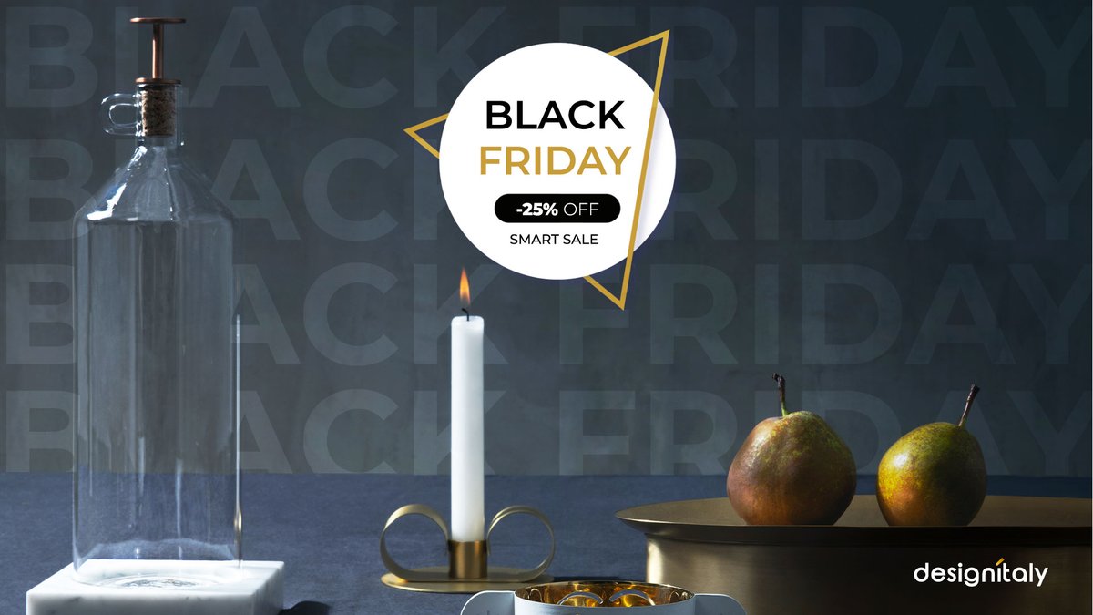 Design Italy Black Month: 25% off all items
Don't Miss Out!
👉ow.ly/fhk750CjYgz
#wearedesignitaly #madeinitaly #uniquenessmatters