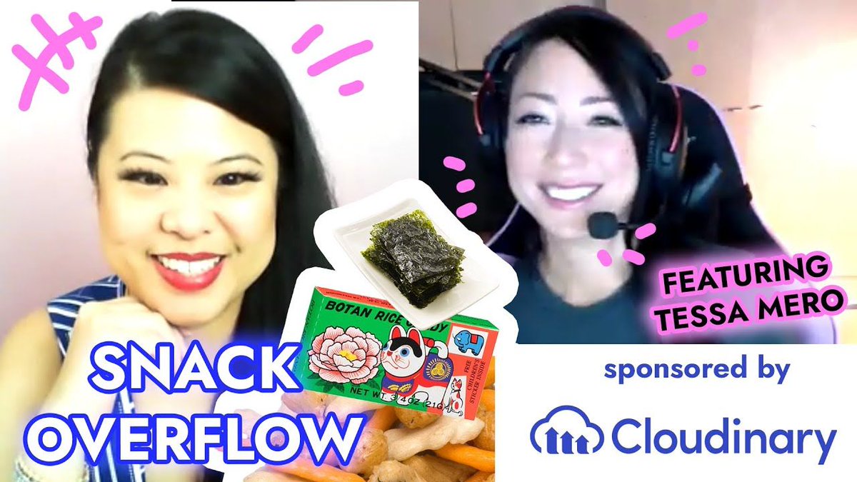 ThisDotMedia's tweet image. Take a snack break!
The fabulous @TessaMero of @cloudinary joins @ladyleet for another episode of #SnackOverflow.
In this episode, the two talk developer relations over a few favorite childhood snacks!
buff.ly/3loLxfE