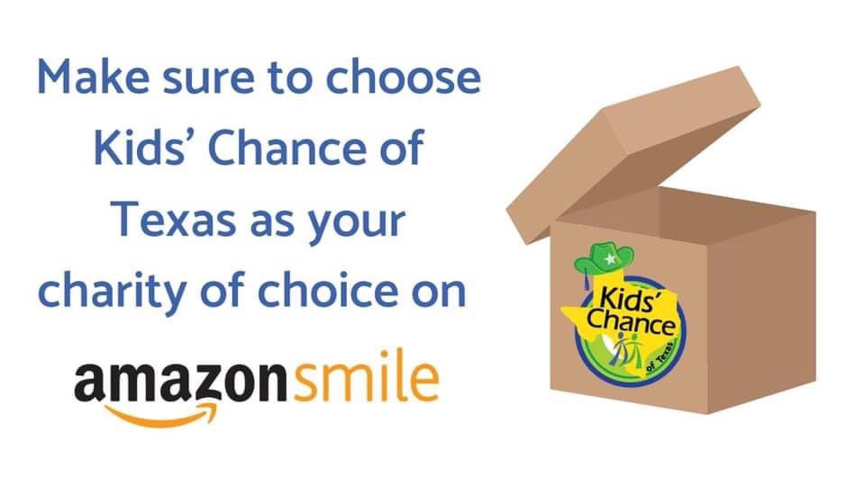 KidsChanceTX's tweet photo. 🎉 Did you know by choosing Kids' Chance of Texas as your charity of choice, you can help support our scholarships? Use our unique custom link to support Kids' Chance of Texas: https://t.co/04fCeFLEbI. 🤠
#KidsChance #TexasNonprofits #Scholarships #KCAwarenessWeek #AmazonSmile https://t.co/VUVykY3jOY