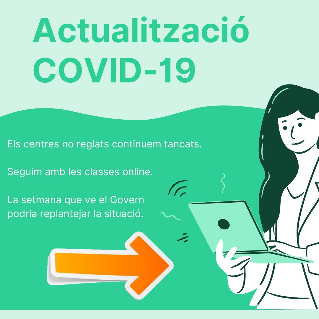 toLittleEnglish's tweet photo. Per això creiem q hi hauria d’haver unificació de criteris i totes les escoles, sense excepció, reglades i no reglades, haurien de ser presencials.
Mentrestant continuarem donant-vos el millor servei de què som capaços i esperarem les bones notícies q, ben segur, arribaran aviat. https://t.co/dPoJArZ9Iu