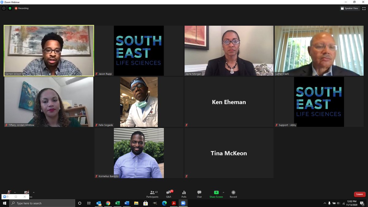LifeSoutheast's tweet photo. Amazing. Amazing. Amazing Panel today @SELifeSci  Conference on getting more minorities in Clinical Trials. https://t.co/4kTz7X0T9O