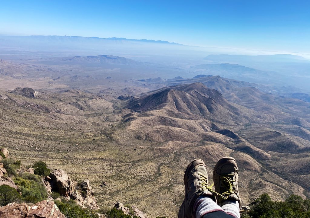 Isabel_Anaya1's tweet photo. The best view comes after the hardest climb. #BigBendNPS #primitivecamping #emorypeak #southrim #lovenature #GodsCreation #blessed https://t.co/AK0Umkq8Tj