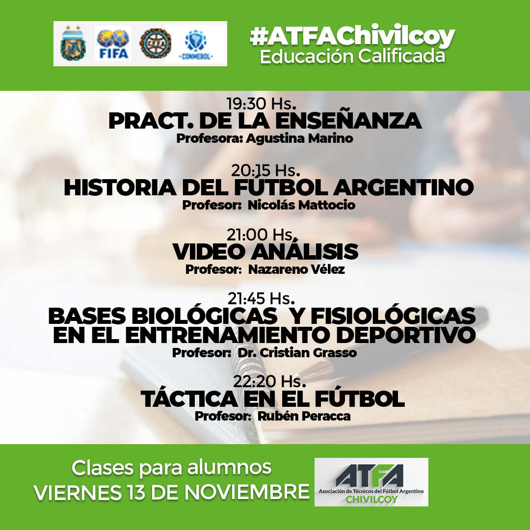 atfachivilcoy's tweet photo. ⚽️ #ATFAChivilcoy Educación Calificada.
.
👉Clase cerrada para alumnos Viernes 13 de Noviembre de 2020.
.
#atfa #atfachivicloy #futbol #directortecnico #directortecnicofutbol #capacitacion #afa https://t.co/LgAmnqx1fD