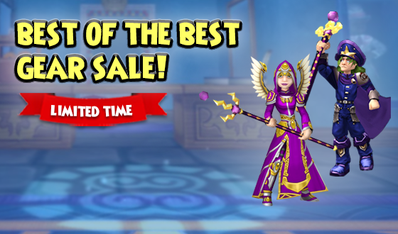 Wizard101's tweet photo. Only the best, forget the rest! 🌟

Now through Sunday, November 15th, save on select best-selling gear in the Crown Shop such as Archangel gear, Overlord gear, and much more! Don’t take this deal for granted – check it out now! #Wizard101 https://t.co/WLl1gEV2go
