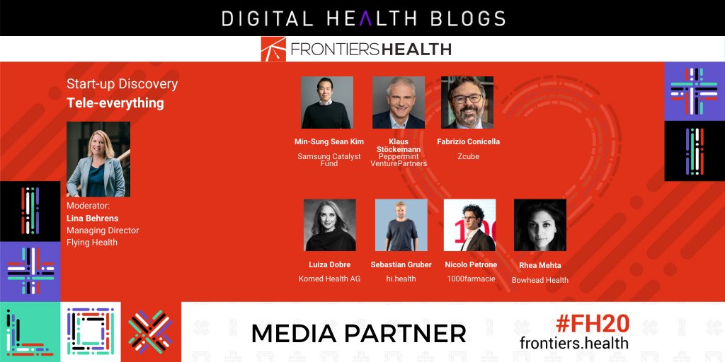 Dgtl_Health_ITA's tweet photo. Incontra la nascente #StartUp del #teleEverything durante la #StartupDiscovery ,moderata da Lina Behrens di Flying Health: @minsungseankim @mySugr @Amwell @Mimihearing @NeuroNation @medbelle @thryve_health @peppermint_vp @Fconic @luisadobre @komedhealth @bowheadhealth
#FH20 https://t.co/TTL6bdx082