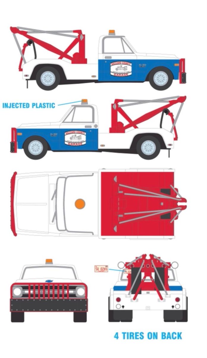 larryafranks's tweet photo. Breaker one, breaker one! Got some exciting #DukesofHazzard news to share! @cootersplace has an exclusive Greenlight 1/64 diecast Cooter's Tow Truck available for pre-order! You can get it in time for Christmas!! All the details on the blog: 
https://t.co/iMMkcx2sfw https://t.co/aID0CSSE64