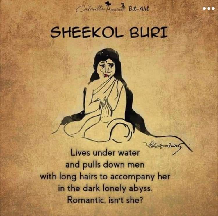 Today is BHOOT CHOTURDOSHI, our own 'halloween', so to say. May have a look at different types of BENGALI BHOOT whom we read & heard about in our childhood & felt spine-chilling fear during nights especially at times of power cuts. A fond stroll down the memory lane.