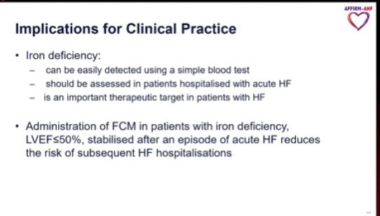  #AHA20  #AFFIRM Prof Ponikowski conclussions and Prof McMurray open questions