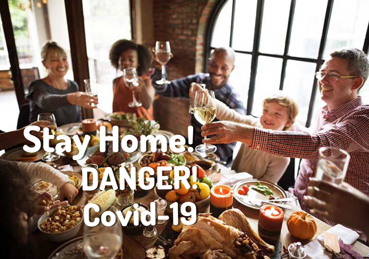 RomoTake2's tweet photo. You might be tired of Covid But the wildfire spread of infections the increasing death toll show it’s clearly not done with us CDC says family gatherings leading cause of infections. 
#StayHome
#DontHolidieForTurkey
#KeepFamilySafe
#HospitalsRunningOutOfBeds
#DontBeASuperspreader https://t.co/jkWZ4pbZun