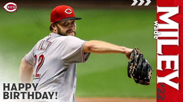 TOConnellSports's tweet photo. Wishing Wade Miley a happy birthday! 🎈🎁 #OSMFamily
📷 @Reds https://t.co/q6N6XwtpX7