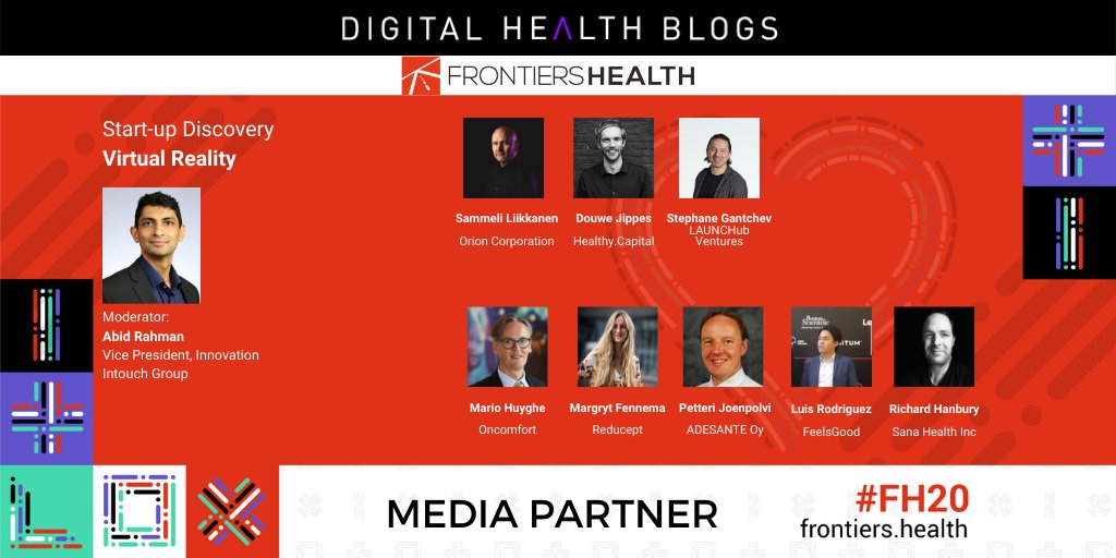 Dgtl_Health_ITA's tweet photo. Una delle iconiche sessioni della #Startupdiscovery di #FH20 è dedicata a #VR - moderata da Abid Rahman di @intouchg: https://t.co/vy77JTABOT: @lemmyliikkanen @douwejippes @Sana_Health https://t.co/uyQDbSnEYo