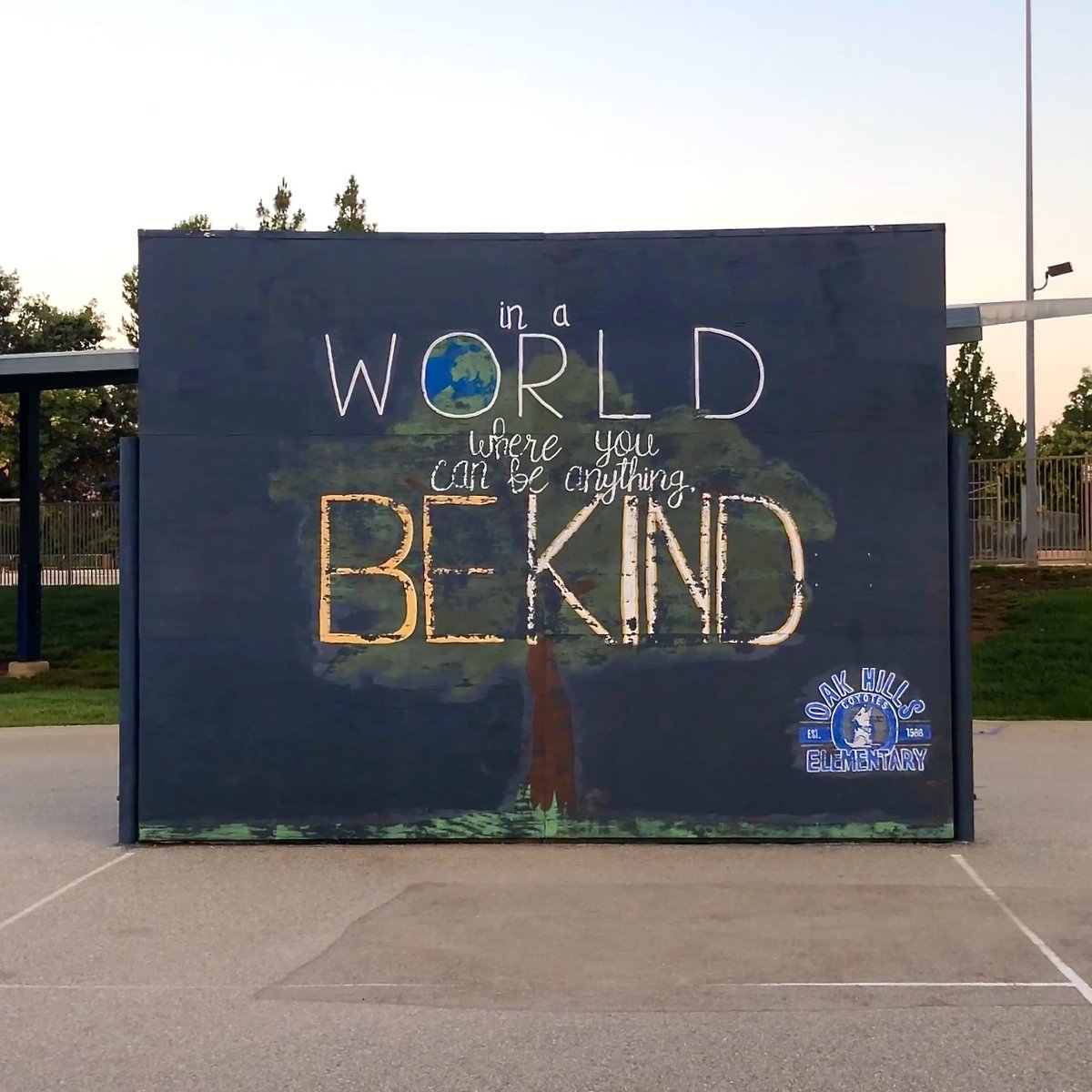 Happy World Kindness Day from OPEF! This beautiful mural on one of the handball walls at Oak Hills says it perfectly. 

#worldkindnessday #oakparkca #venturacounty #thousandoaks #westlakevillage #bekind