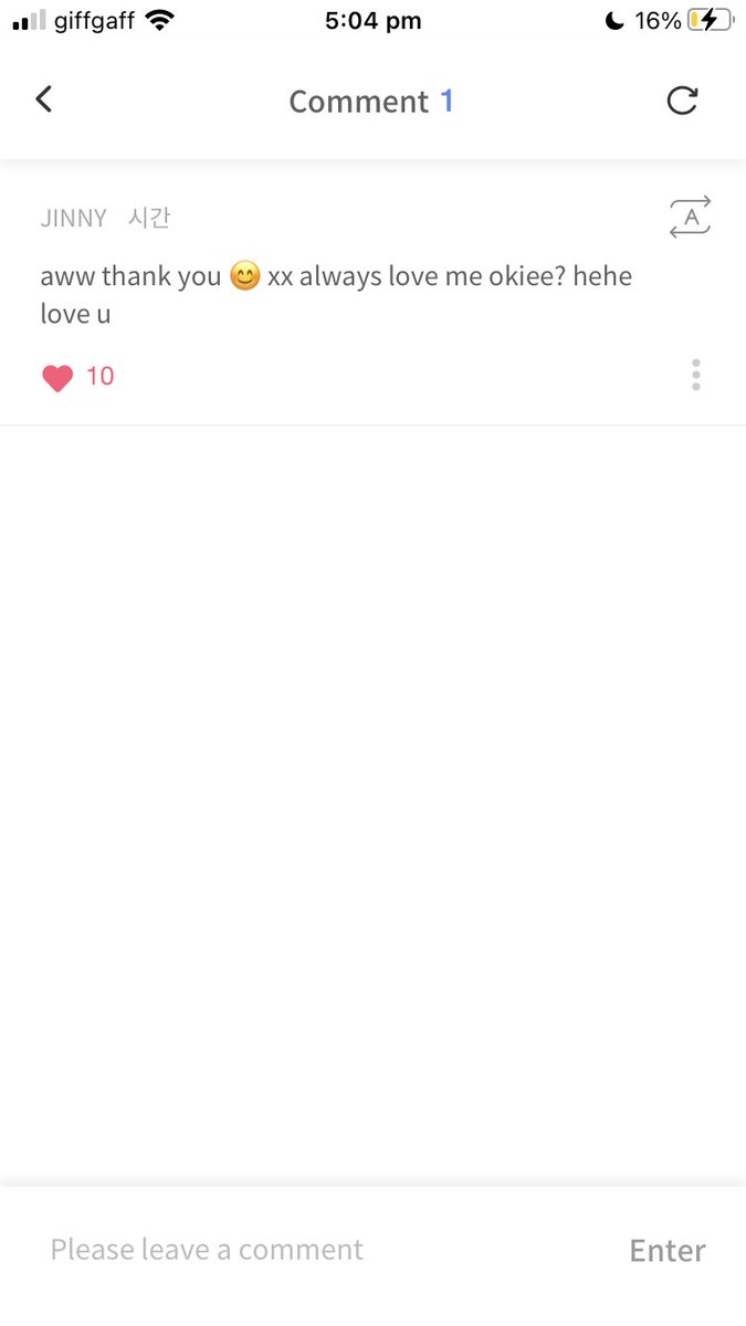 jinnyupdate's tweet photo. jinny replied to me on fanadds literally CRYING MY EYES OUT https://t.co/yl4mjVIYTq