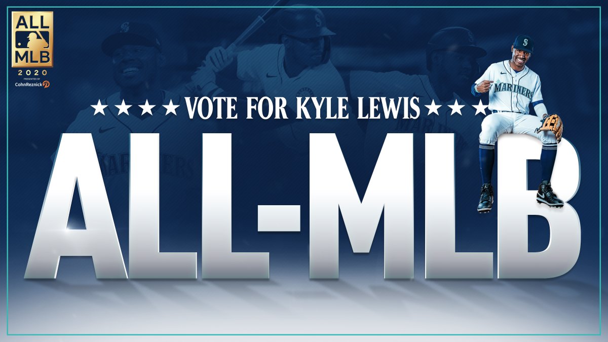 Mariners's tweet photo. There’s still time to get those votes in for @KLew_5 to be on the 2020 All-MLB team! Voting ends today at 11 a.m.  

🗳️ https://t.co/6DyfmimNK9 

#KLewROY | @CohnReznick https://t.co/3zzkoQtPss