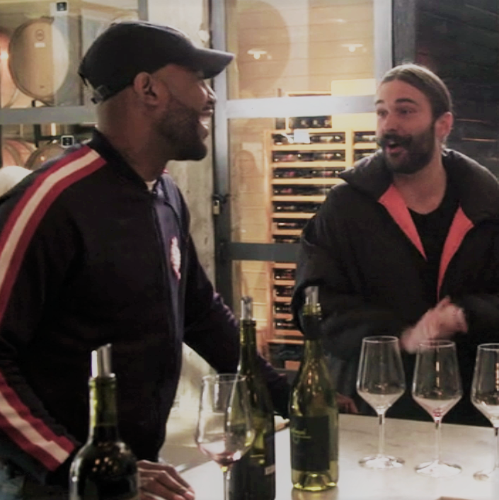 AmigoniWinery's tweet photo. #FlashbackFriday when #karamo and #jvn from #QueerEye stopped by the winery nearly 2 years ago! https://t.co/qQnmDGr9K6