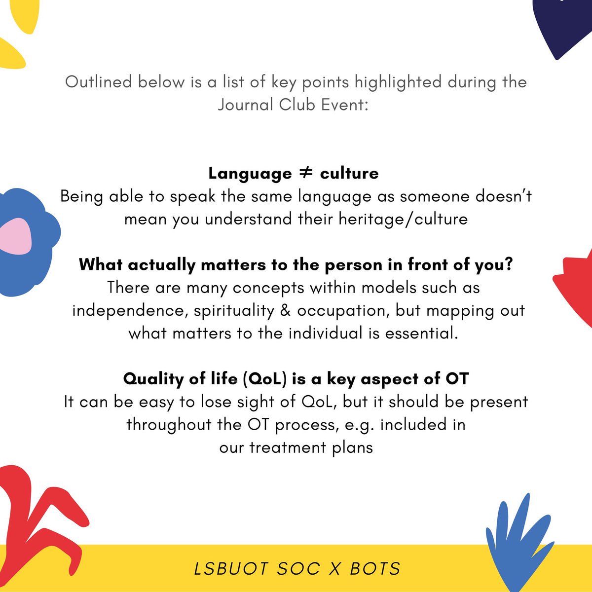 LSBU OT Society tweet media