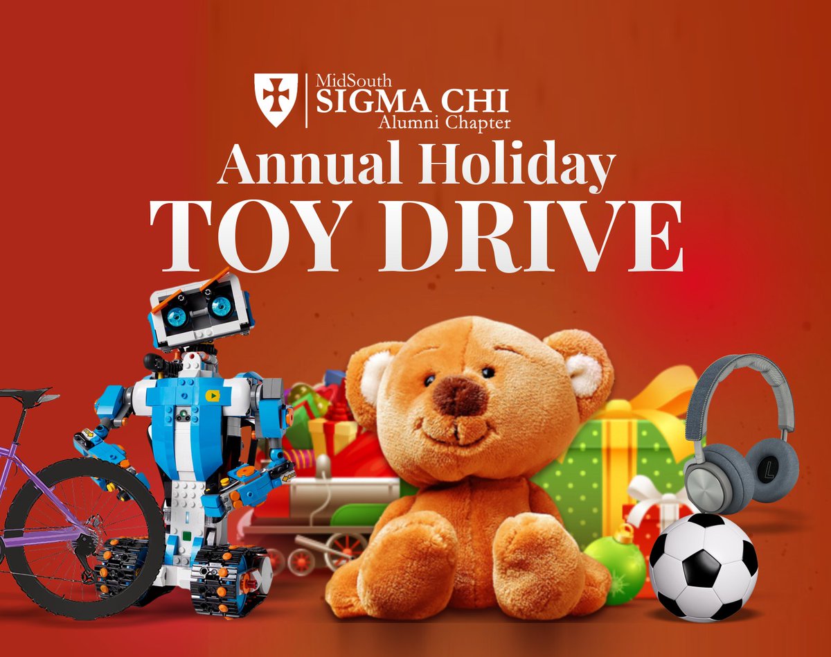 We are proud to announce the details of our annual Holiday Toy Drive benefitting <a href="/BGCMemphis/">Boys & Girls Clubs</a> We have made arrangements to make a huge impact in our community this year. Please visit the url below for all the details and help us spread the word. #sigmachi
bit.ly/36rlvSs