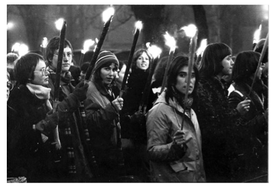 Here's a pic of the West German marches, April '77
