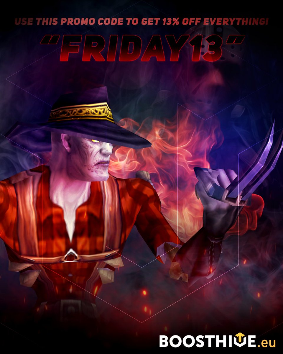 boosthive's tweet image. 🔥Use “FRIDAY13” code to get a 13% #Discount on everything!🔥

Question of the day!

💬 #Freddy or #Jason?

Visit boosthive.eu or hit the link below to get some first-day #powerleveling in #shadowlands, spaces are limited and few of them left!

boosthive.eu/service/shadow…
