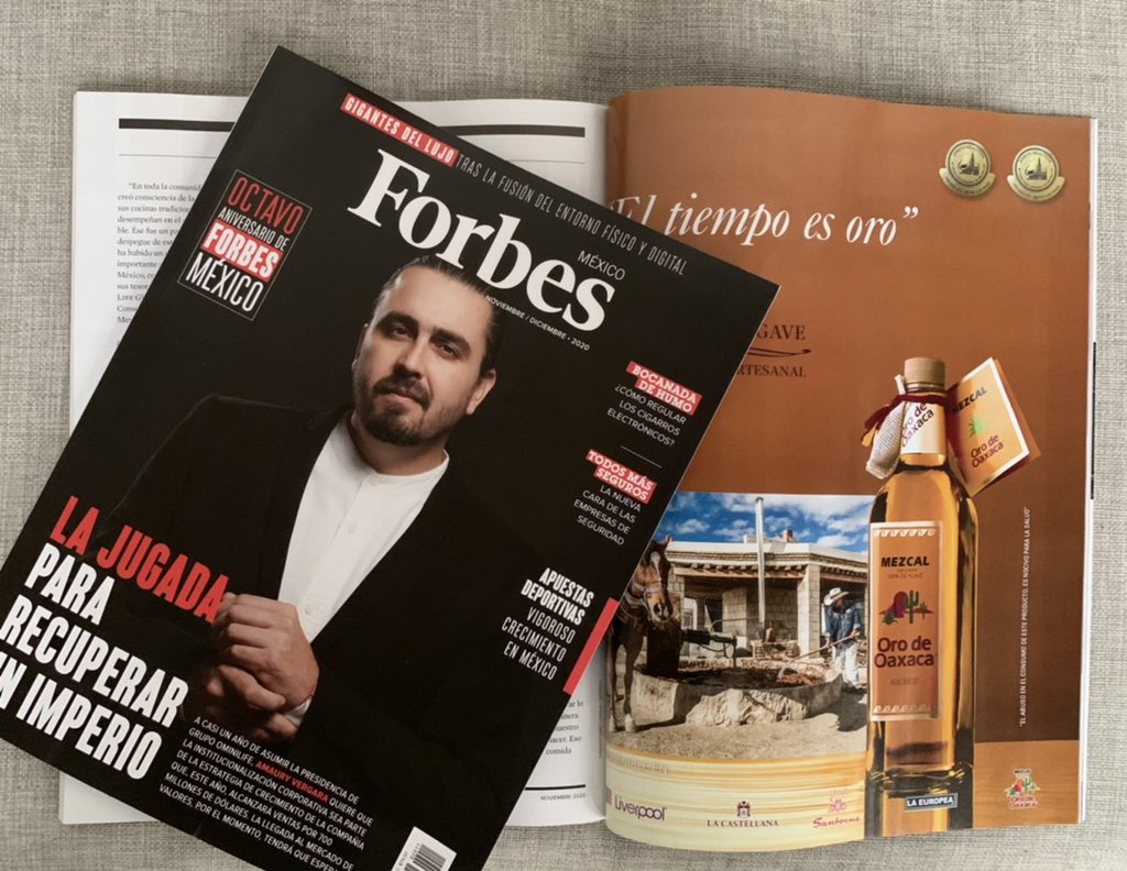 IsaLhallier's tweet image. Publicación @mezcaloro edición noviembre @Forbes_Mexico #mezcal #Oaxaca