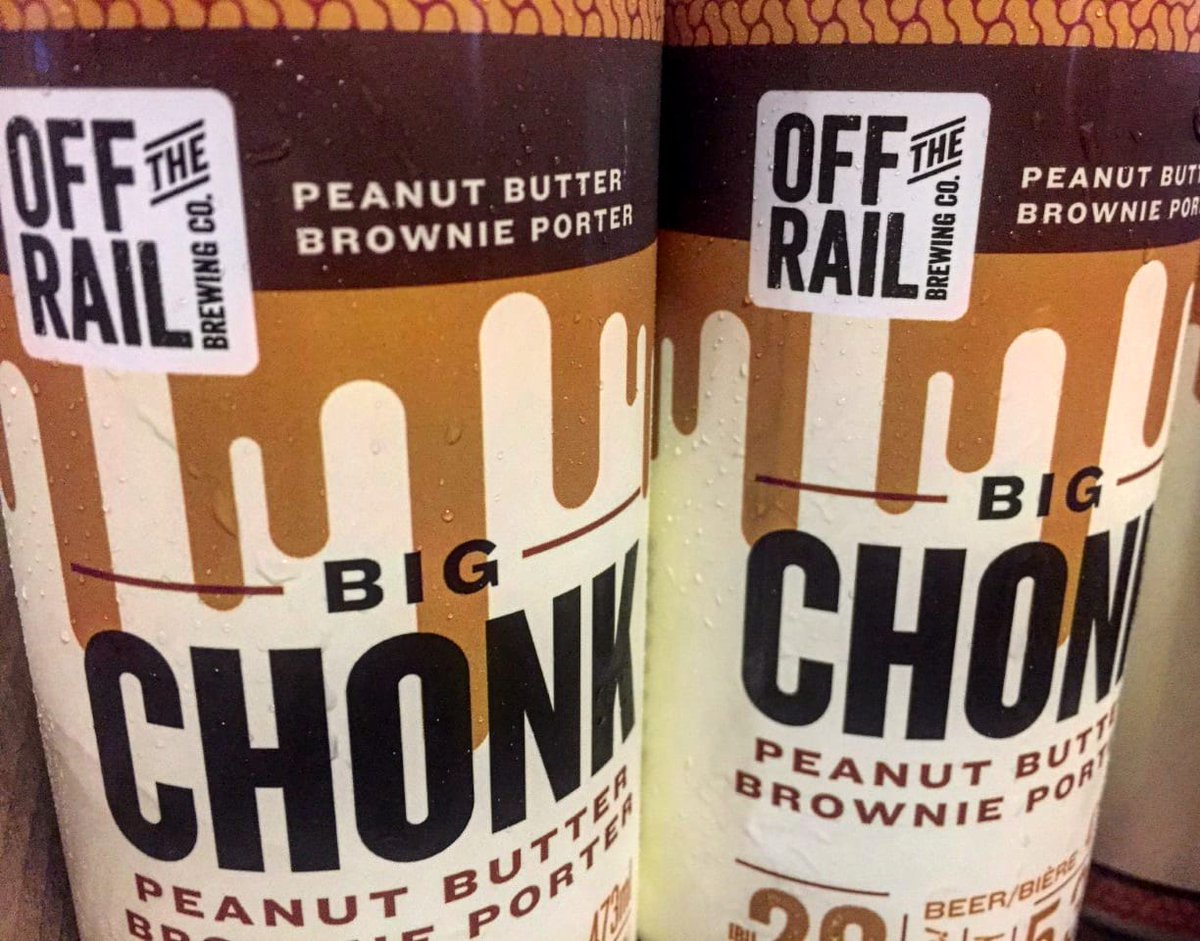 Off The Rail Brewing (@offtherailbeer) on Twitter photo Big Chonk.
Peanut Butter Brownie Porter.
On tap and available in cans.
Get it delivered to your door.
Stop by have one and pick some up to go.
Enjoy Cheers.
<a href="/whatsbrewingbc/">What's Brewing BC</a> <a href="/bcaletrail/">BC Ale Trail</a>
#explorebc #eastvan #yeastvan #illgrammers #offtherail #vancouver #timetobuybc #bcaletrail Big Chonk.
Peanut Butter Brownie Porter.
On tap and available in cans.
Get it delivered to your door.
Stop by have one and pick some up to go.
Enjoy Cheers.
<a href="/whatsbrewingbc/">What's Brewing BC</a> <a href="/bcaletrail/">BC Ale Trail</a>
#explorebc #eastvan #yeastvan #illgrammers #offtherail #vancouver #timetobuybc #bcaletrail