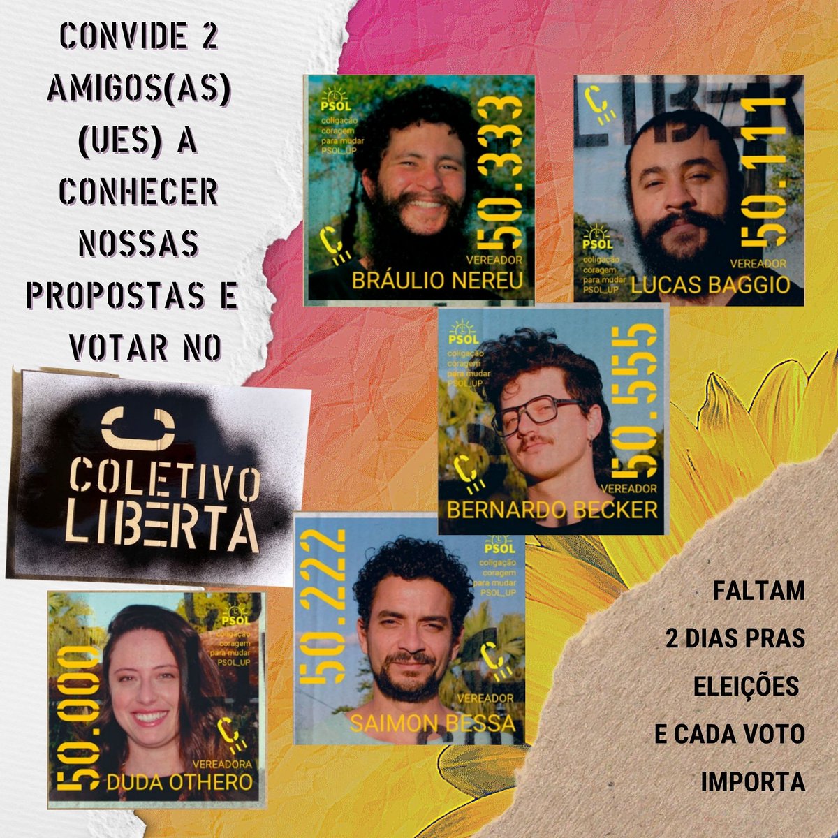 cpo_duda's tweet photo. Construção coletiva, a gente vê por aqui!
Escolha e vote no Coletivo Liberta!
#Psol50 #ColetivoLiberta #OcupaNovaLima #DecisõesemColetivo #ColetivoporDireitos
#ConstruiremColetivo #LibertaNovaLima #PsolNL #PolíticaRevolucionária https://t.co/9dawkTEX5z