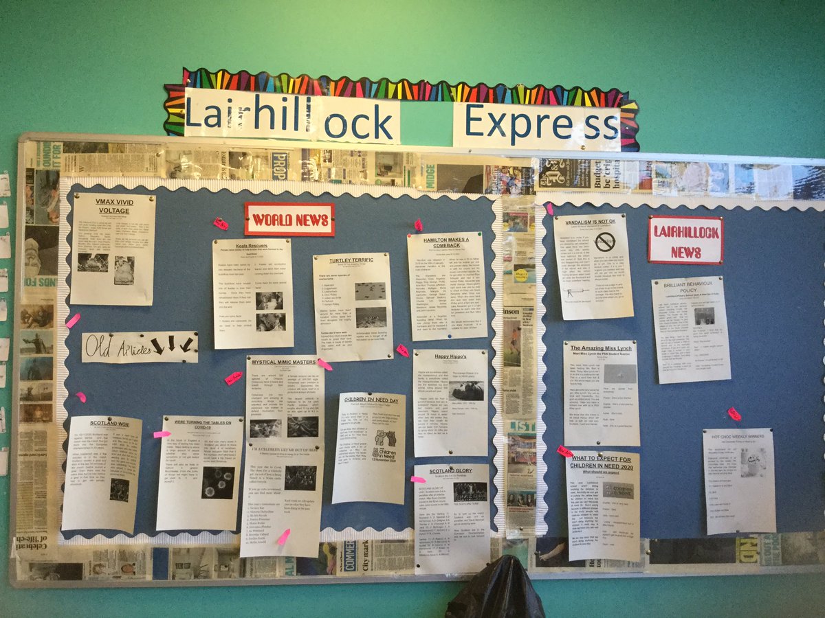 lairhillockps's tweet photo. Lots of new articles today from the Lairhillock Express Team. #buddingjournalists @dywshire https://t.co/mfR9qzEQzS