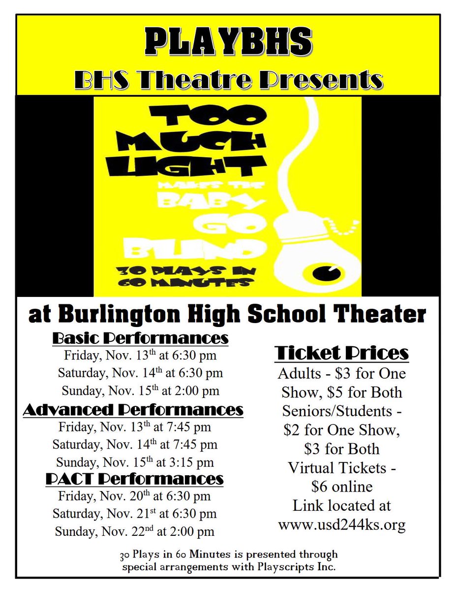 Opening night! 6:30 pm show time for the basic. 7:45 pm for the advanced. You can pay a cheap price and watch both or come and just watch one. Virtual link at showtix4u.com/event-details/…