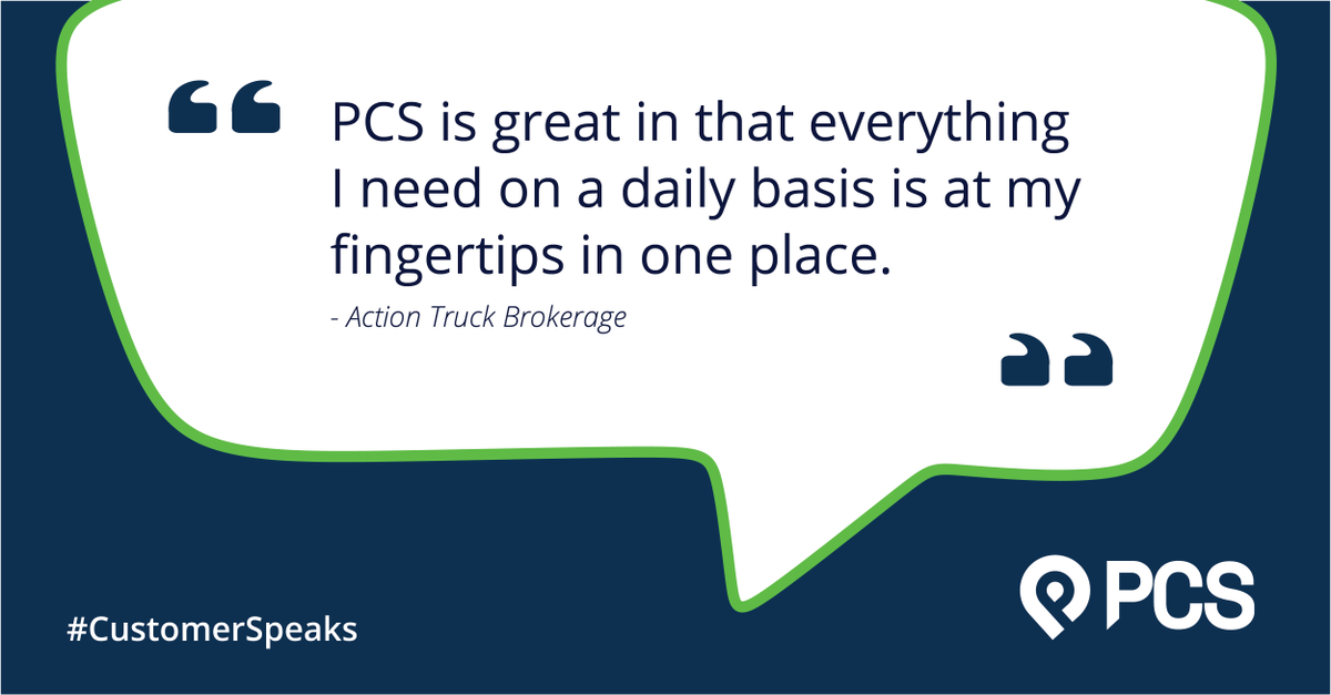 PCSsoftware's tweet image. #CustomerSpeaks See what our customers have to say about PCS Software and learn more here: bit.ly/3jj9Z0V #PCSsoftware #TMSexpress #TransportationManagementPlatform #TruckingTechnology