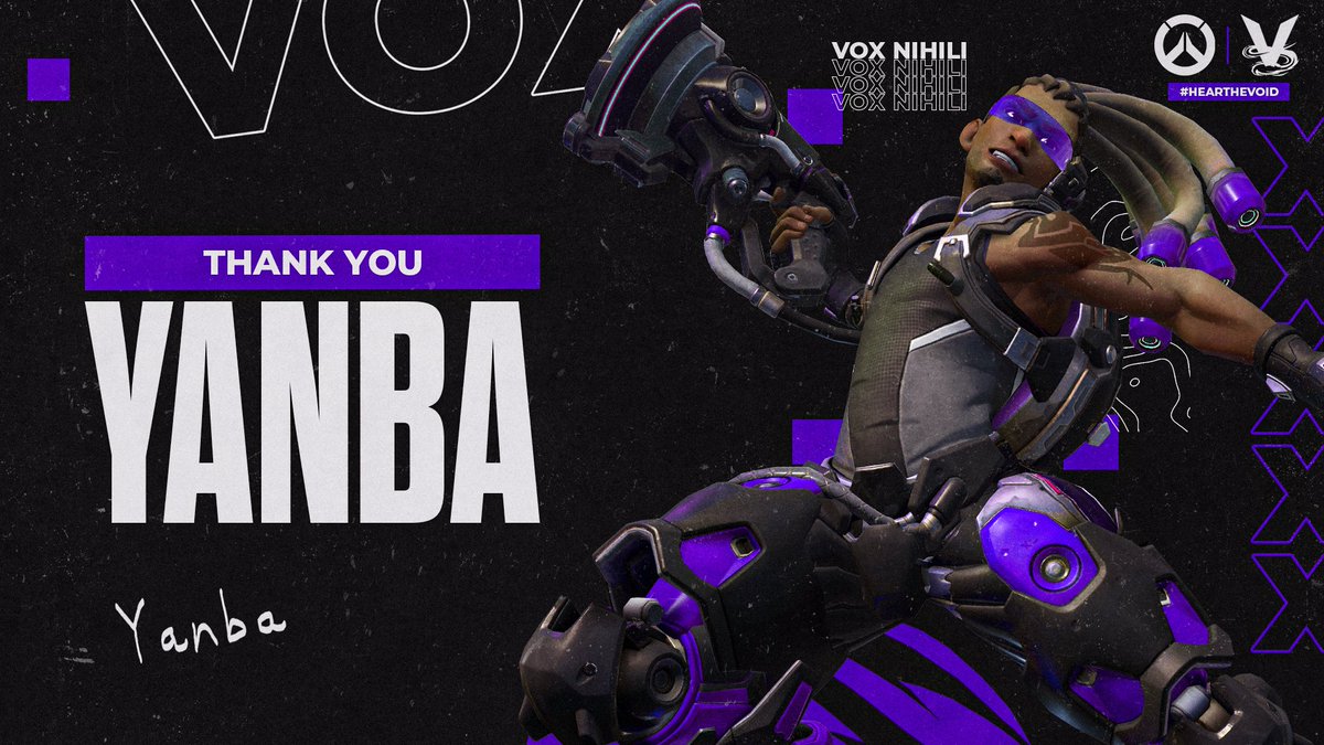 Another day, another goodbye. Today we bid farewell to our substitute player @YanbaShui and wish him all the best in the future! #HearTheVoid