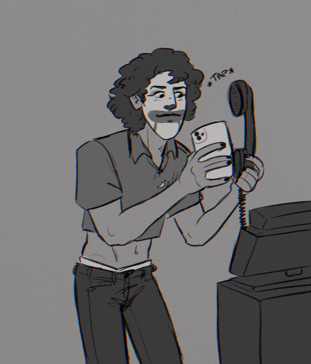 incredibly stupid thing I drew last night with Niko and if I think about it too hard I start laughing agajn. how to get fired from chili's