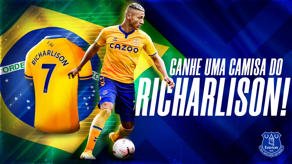Everton_PT's tweet photo. 🟡 𝐒𝐎𝐑𝐓𝐄𝐈𝐎 🟡

O @richarlison97 já tá acostumado a vestir a Amarelinha, agora é sua vez! Quer ganhar a camisa de visitante do Everton? 

Basta seguir estes passos:

🔹 Seguir @Everton_PT
🔹 Dar RT e like neste tweet

O sorteio acontece dia 21/11! BORA! 🐦🇧🇷 https://t.co/yddn8joo6a