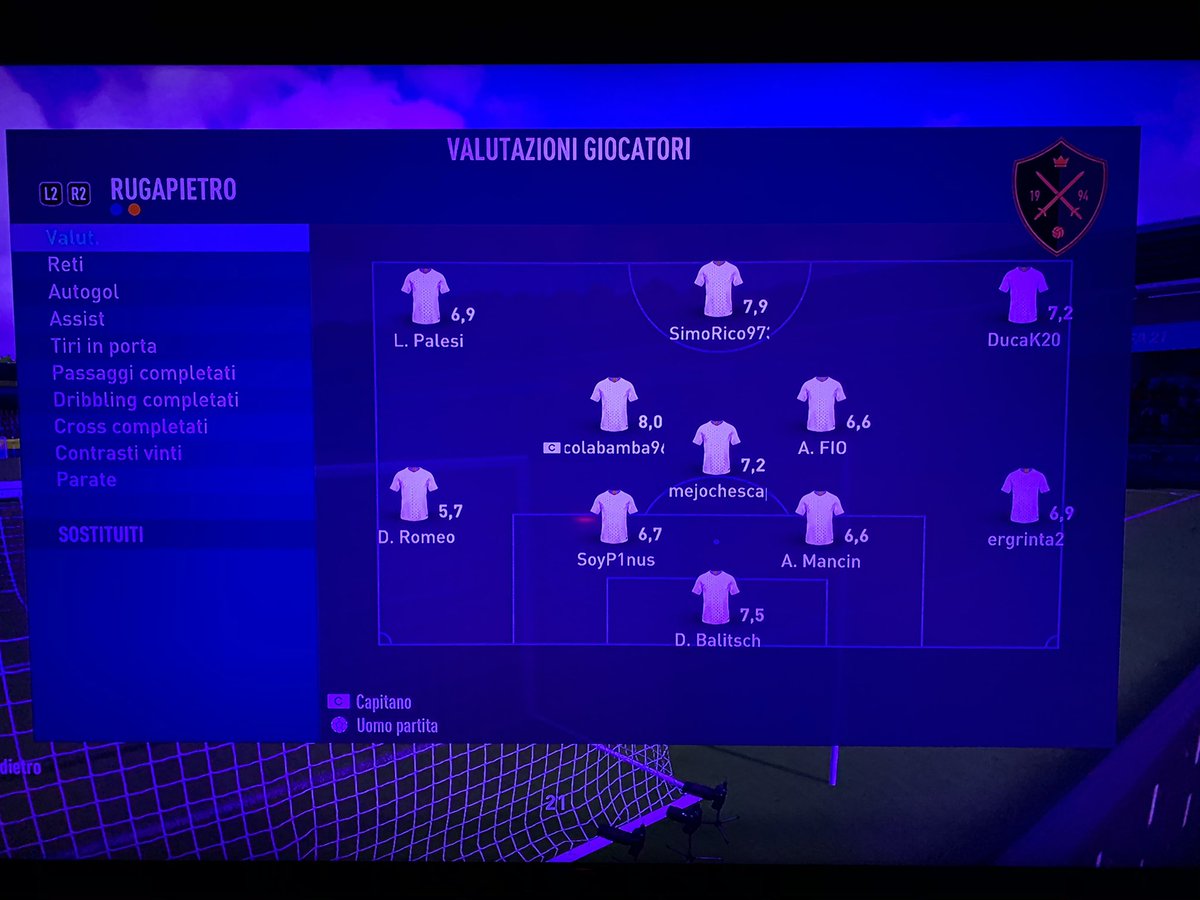 RUGAPIETRO's tweet photo. 5’ Giornata Poseidon League https://t.co/5BUrvHhmu6