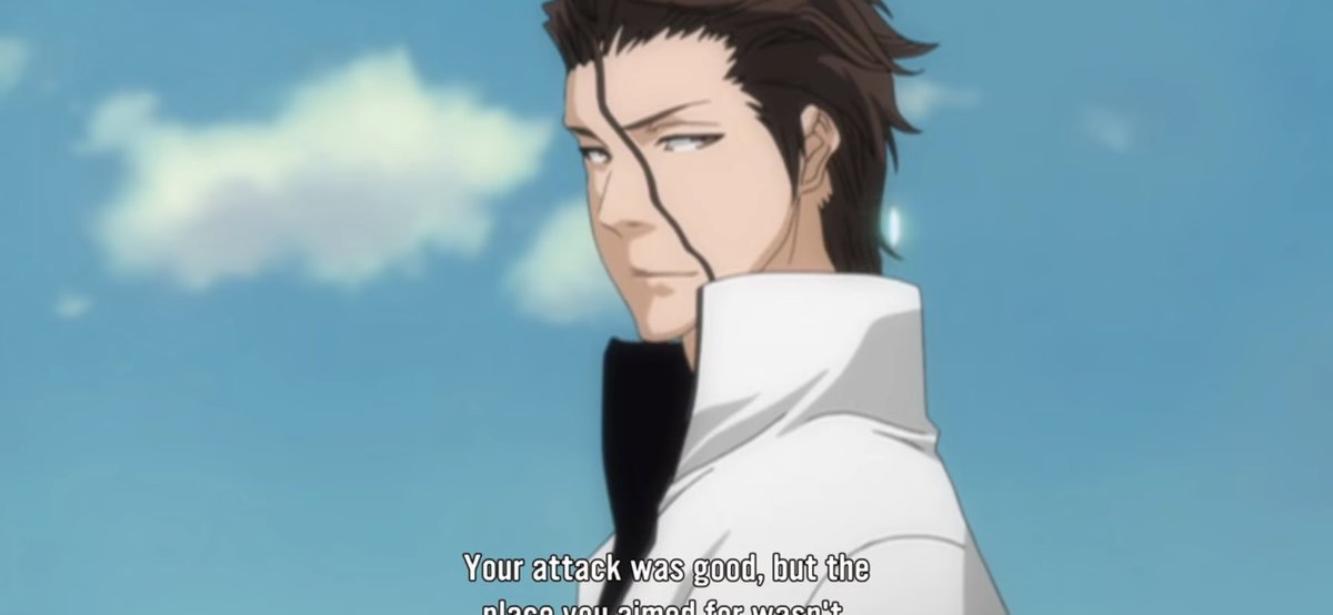 Incroyable, il aura toujours un coup d’avance sur l’adversaire, il n’y a littéralement aucun « moyen » pour anticiper Aizen , à tel point que même Yhwach le nommera « potentiel de guerre » Aizen est imprévisible mais prévoit tout , il avait prévu comment vaincre Yamamoto