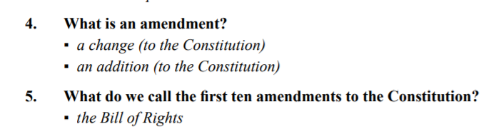 As  @priscialva reported, the new test shifts many questions towards broader principles.For example, "What do we call the first ten amendments to the Constitution?" has been replaced with "What does the Bill of Rights protect?"Old                      New