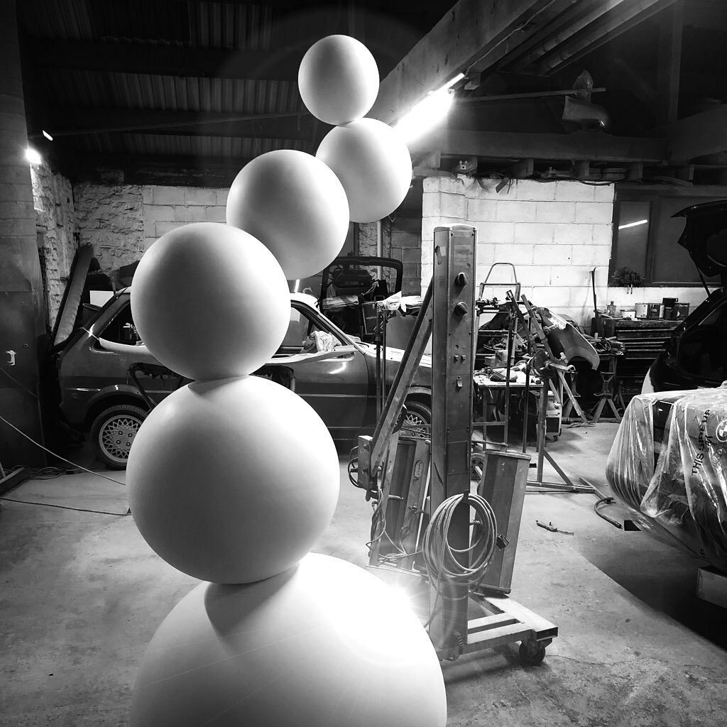 FabricLenny's tweet photo. One step closer to painting - the molecular sculpture is now smooth and ready for priming thanks to Matthew at #mjcvehiclebodyrepairs #spheresofinfluencewcg, @heritagefunduk @BarnsleyMuseums @great_place_we #wegreatplace #wegreatart @beam_artsuk @nation… https://t.co/jFHzdA9DT1 https://t.co/Yr2y2oTPJR