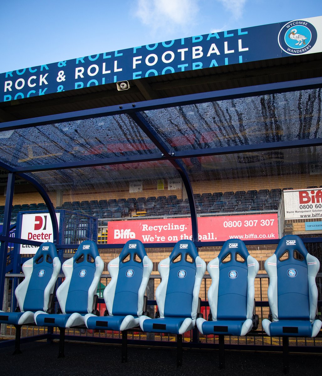 Great news from local club <a href="/wwfcofficial/">Wycombe Wanderers</a> and our partners <a href="/ompracing/">OMP Racing</a>. How good do these new dugout seats look? But then, we think everything looks better with an <a href="/Racepartsuk/">Raceparts Official</a> logo!

wycombewanderers.co.uk/news/2020/nove…